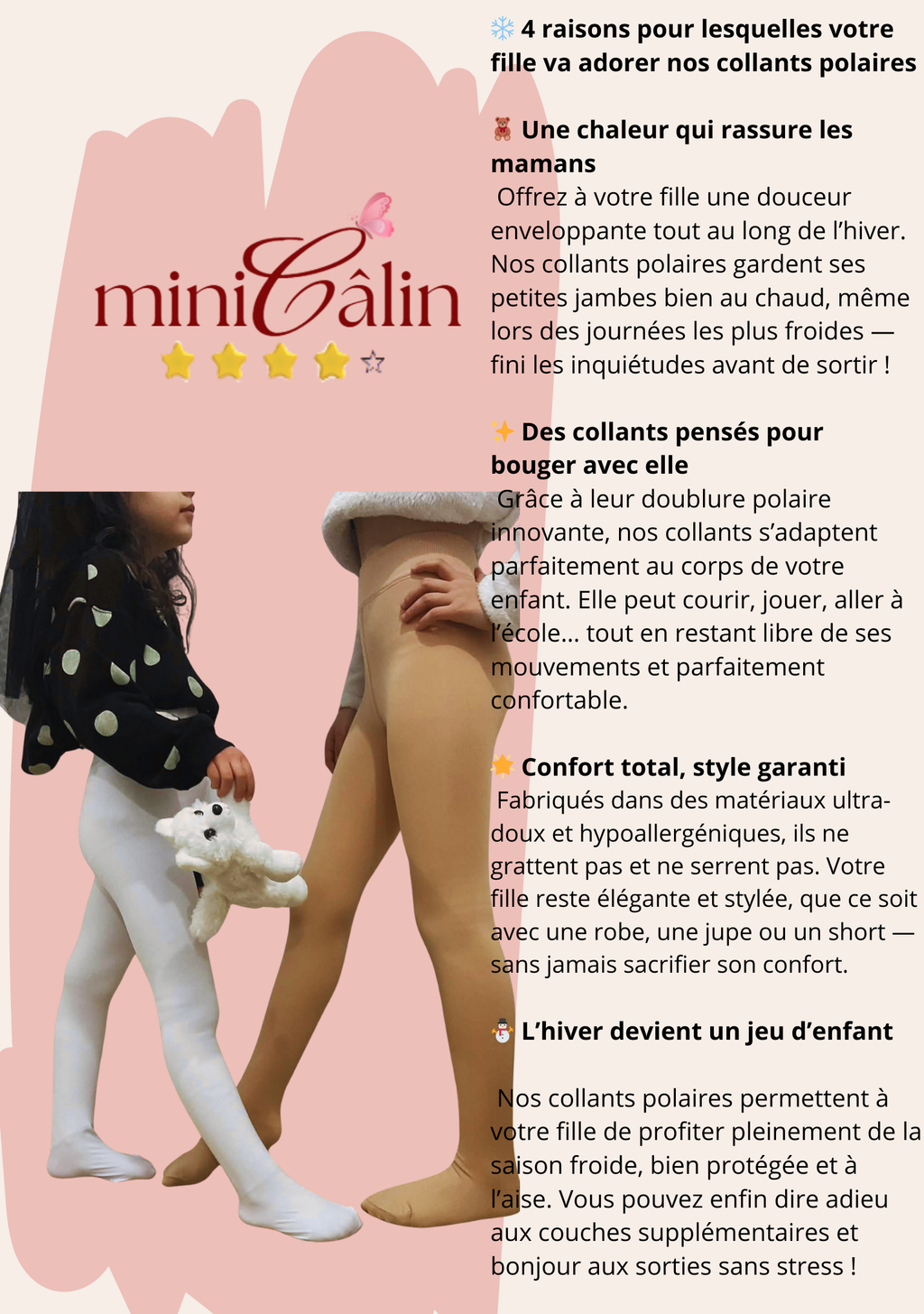 Collant Polaire pour Fille