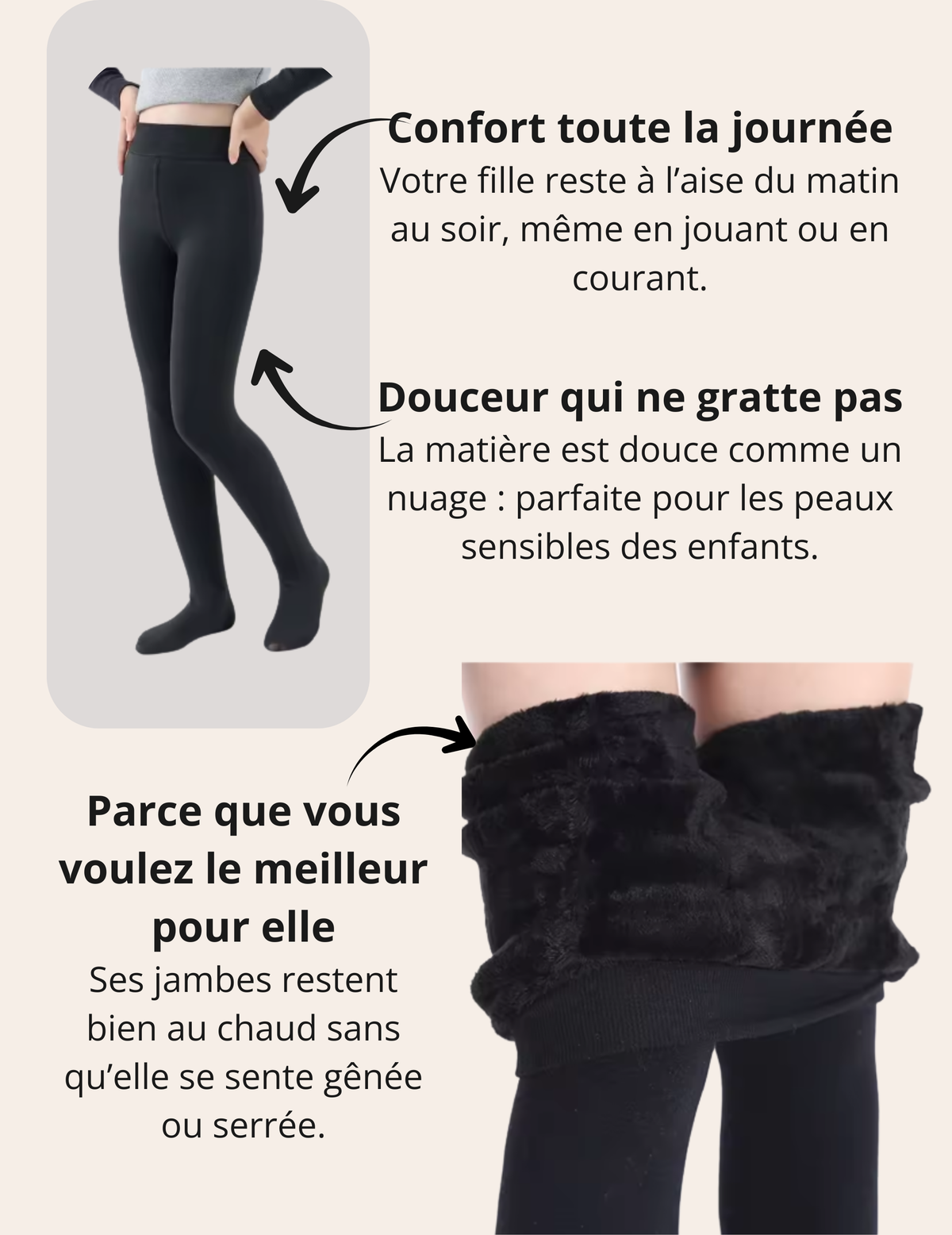 Collant Polaire pour Fille